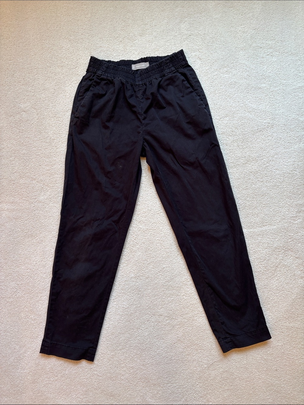 Everlane Black Elastic-Waist Pants